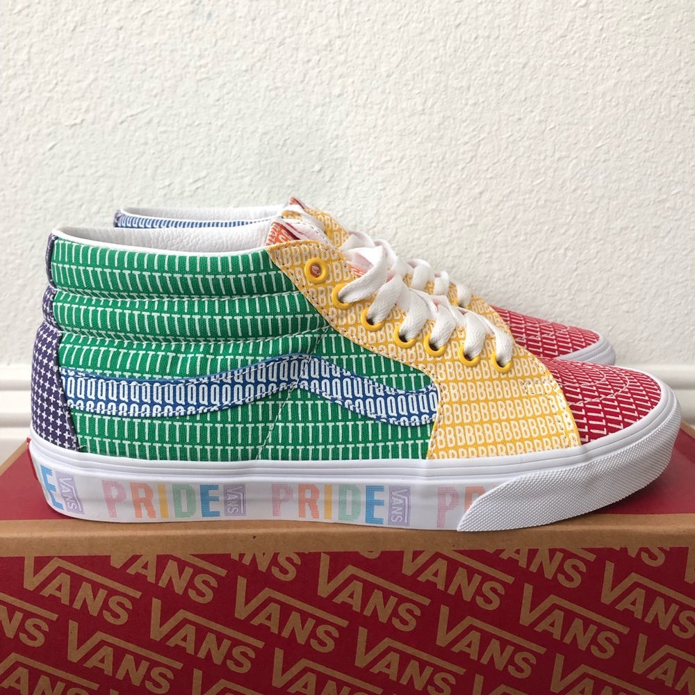 Vans SK8- Mid Pride Skateboarding Shoes Men's Multiple Sizes